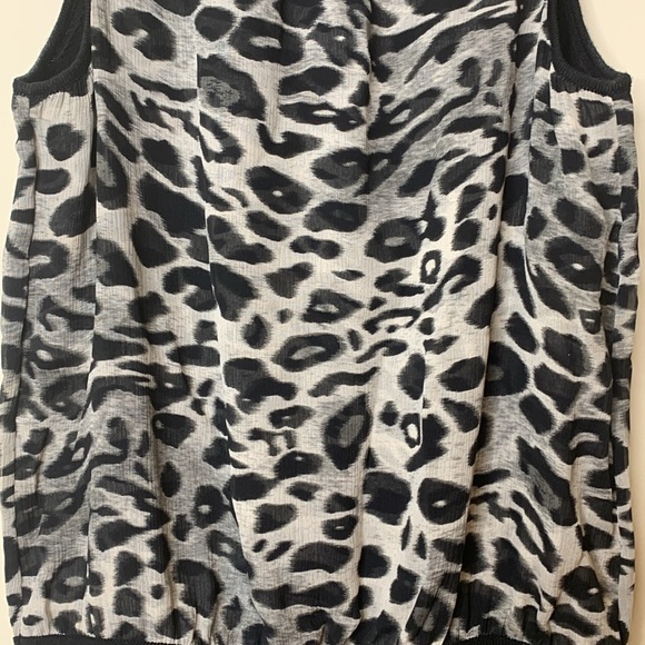 Ann Taylor | Leopard Print Silk & Merino Wool  Lightweight Camisole Top XSP - Picture 13 of 16